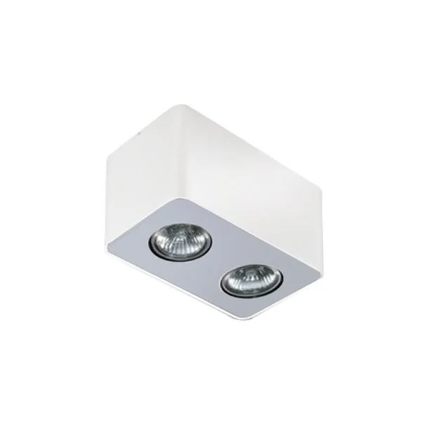 AZZARDO AZ1386 NINO 2 WHITE / ALUMINUM TECHNICAL LAMP