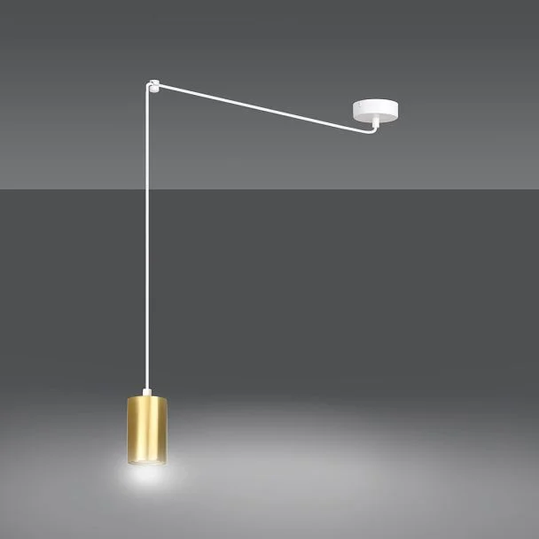 EMIBIG 527/1 LAMPA WISZĄCA TRAKER 1 WH/GOLD