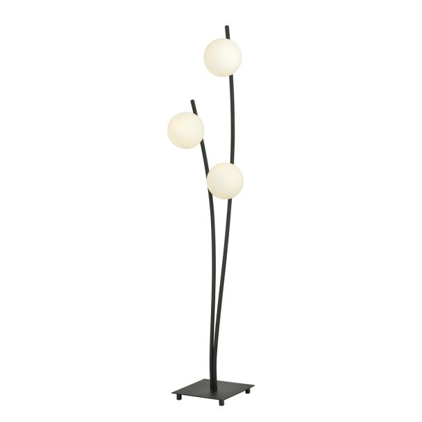 EMIBIG 1102/LP3 LAMPA PODŁOGOWA HUNTER LP3 BLACK/OPAL