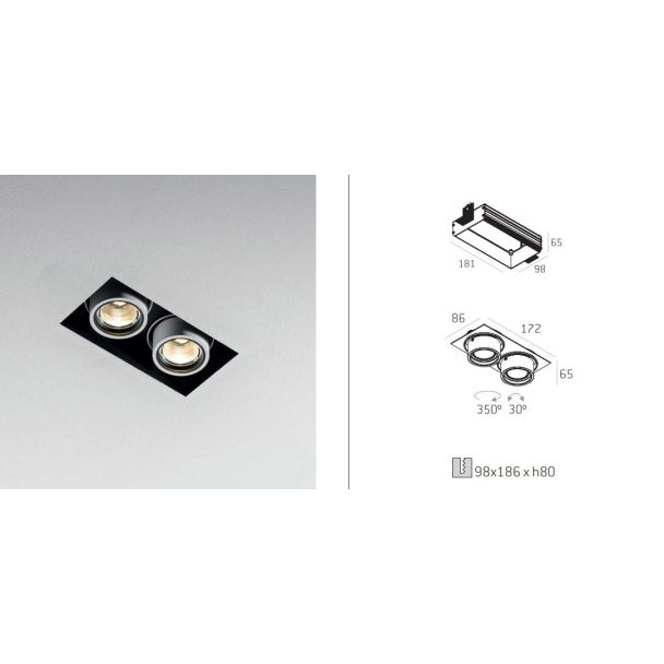 LABRA 4.1854 MULTIVA EVO 60.2 Trimless - wkład LED 6.5W On-Off