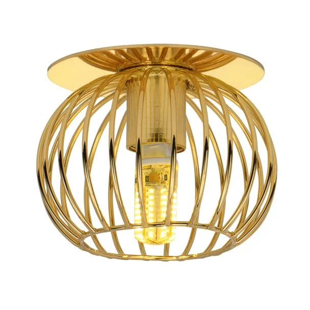 CANDELLUX 2268750 SK-93 G G9 40W 230V ZŁOTY oczko sufitowe lampa sufitowa.
