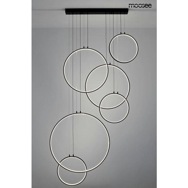 MOOSEE MSE010100371 MOOSEE lampa wisząca CIRCULO SIX czarna
