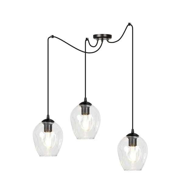 EMIBIG 756/3 LAMPA WISZĄCA LEVEL 3 BL TRANSPARENT