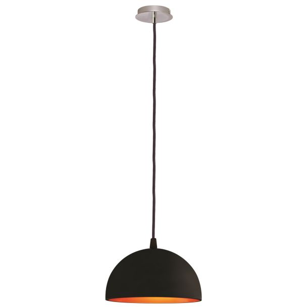 HOLDBOX HB14026 PARMA PENDANT E27/230V/BLACK/GOLD