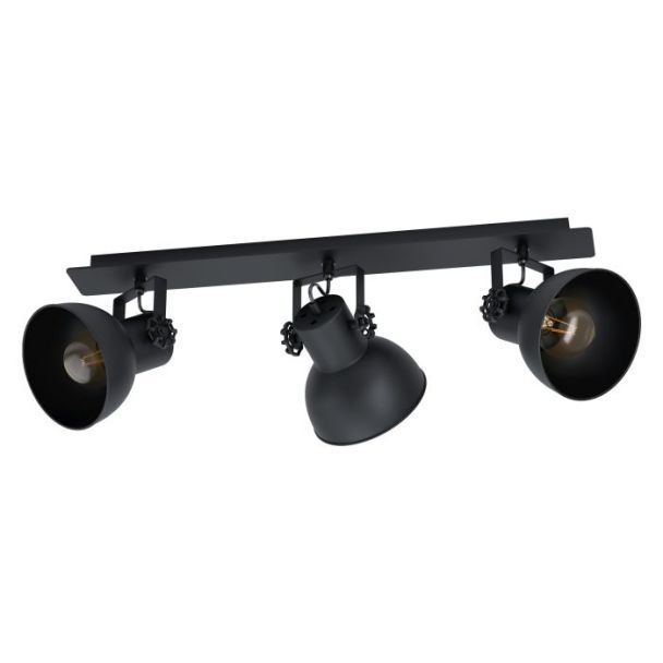 EGLO 43433 LAMPA BARNSTAPLE 2 SPOT BALKEN/3 SCHWARZ/HOLZ SW BARNSTAPLE 1