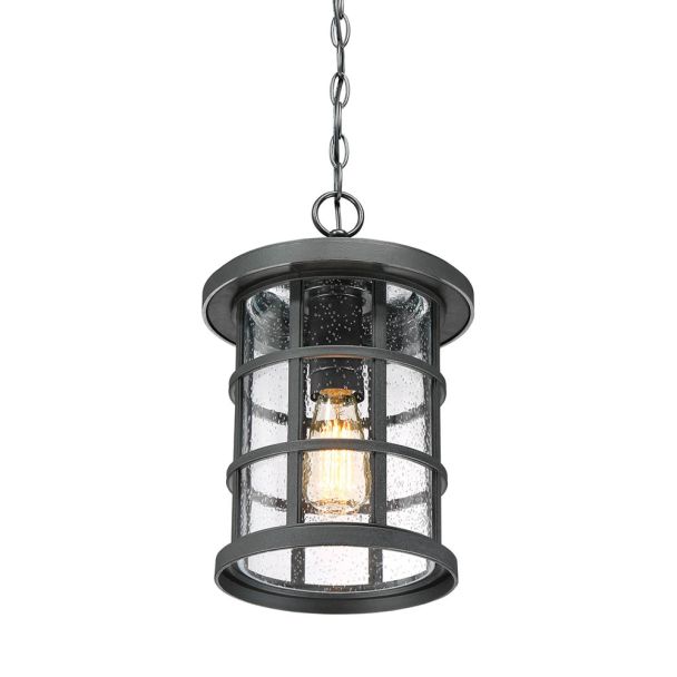 ELSTEAD Crusade QZ-CRUSADE8-BLK 1 Light Chain Lantern