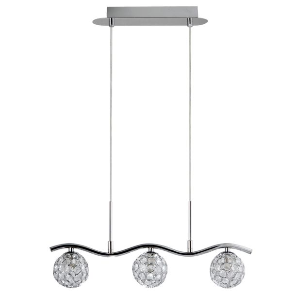 CANDELLUX 33-85743 STARLET ZWIS 3X40W G9 CHROM/TRANSPARENT