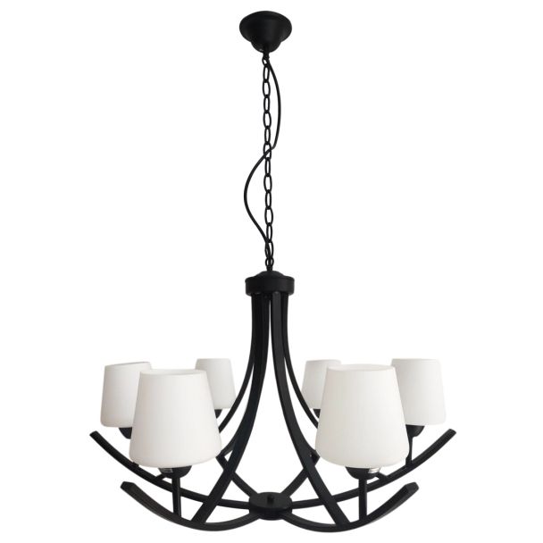 CANDELLUX 36-38845 LONDYN LAMPA WISZĄCA 6X60W E27 CZARNY