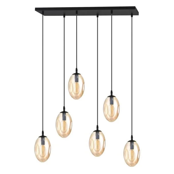 EMIBIG 1267/6 LAMPA SUFITOWA ASTRAL 6 BL MIODOWY