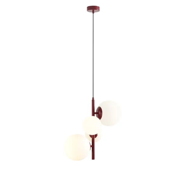 ALDEX 1091L15 LAMPA WISZĄCA BLOOM 4 CZERWONY KOLOR