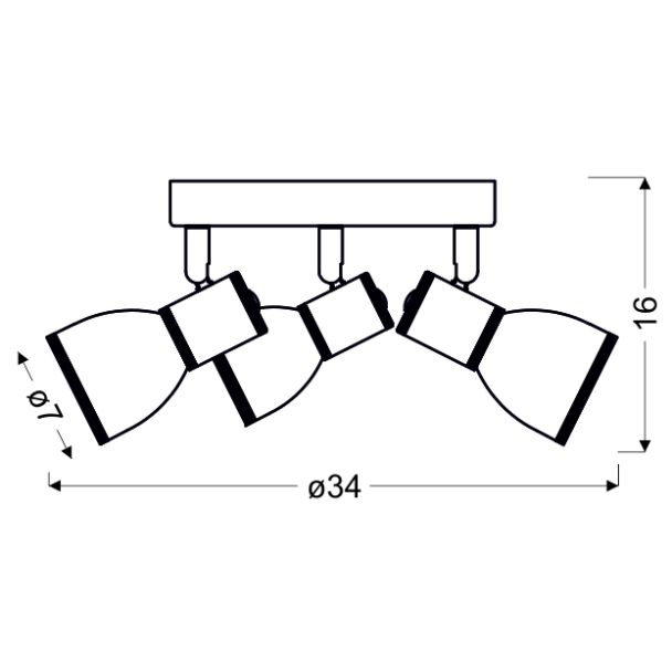CANDELLUX 98-63397 FIDO PLAFON