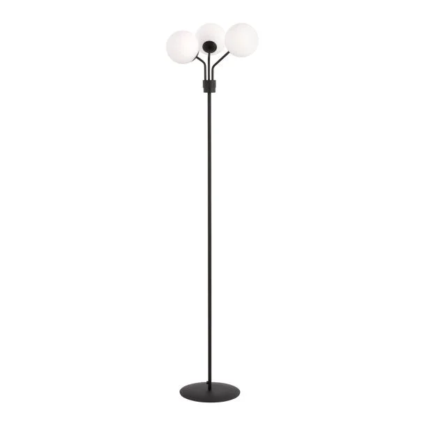 EMIBIG 1138/LP3 LAMPA PODŁOGOWA NOVA LP3 BLACK/OPAL