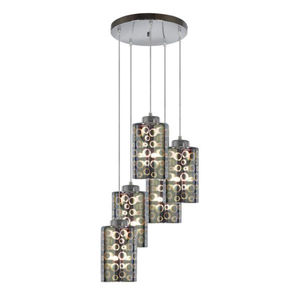 CANDELLUX 35-57730 NOCTURNO ZWIS TALERZ 5X40W E27 CHROM