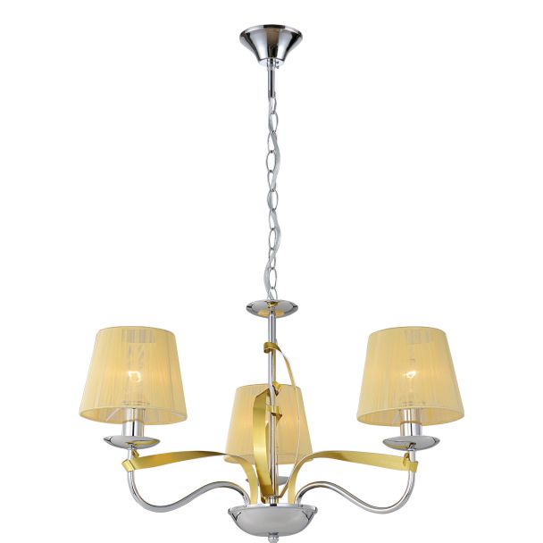 CANDELLUX 33-55057 DIVA ZWIS 3X40W E14 CHROM/MIEDŹ