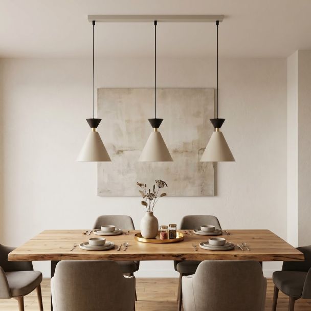 EMIBIG 1741/3 KLEVER 3 MOKKA BLACK Lampa wisząca