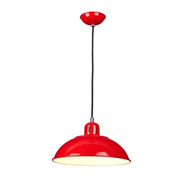 ELSTEAD Franklin FRANKLIN-P-RED 1 Light Pendant - Red