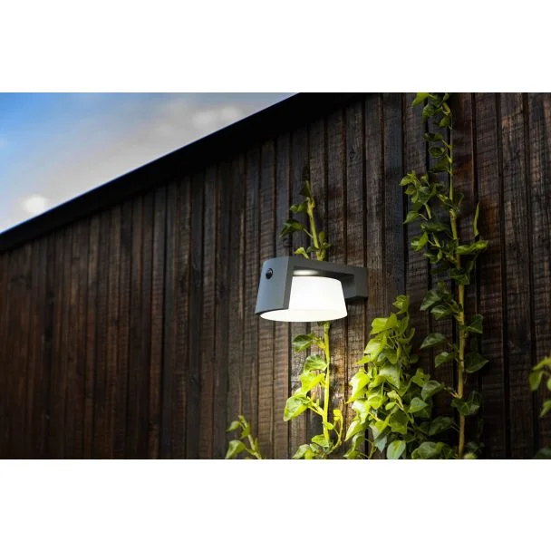 LUTEC 6906001118 LAMPA ZEWNĘTRZNA ŚCIENNA MOON SOLAR - CZUJNIK RUCHU