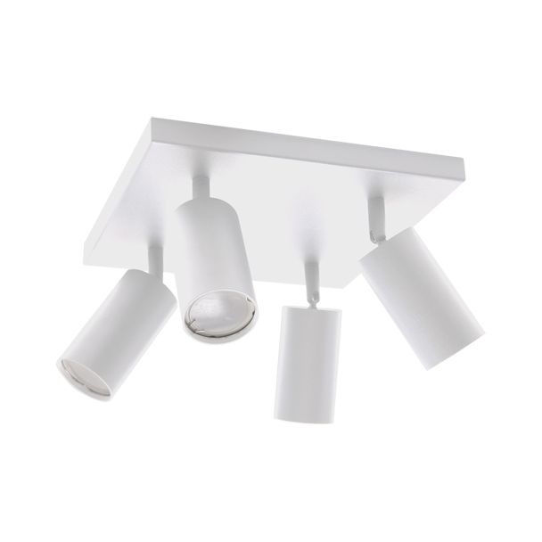 IDEUS 3762 MANAM GU10 4D WHITE Oprawa ścienno-sufitowa