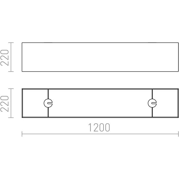 RENDL R11502 LOPE 120/22 abażur Polycotton biała max. 23W