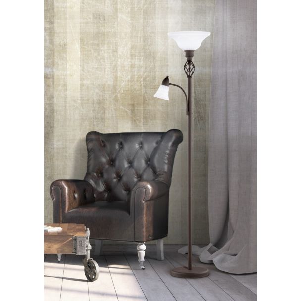 TRIO RUSTICA 4602021-24 LAMPA STOJĄCA - PODŁOGOWA