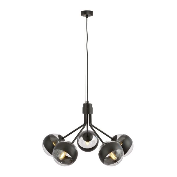 EMIBIG 1139/5 LAMPA WISZĄCA NOVA 5 BLACK/STRIPE
