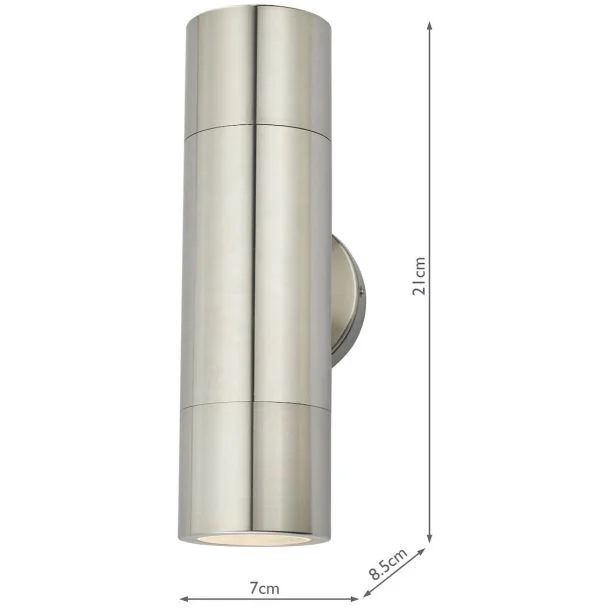 DAR ORT3268 ORTEGA 2LT W/LT ALUMINIUM UP DOWN IP65