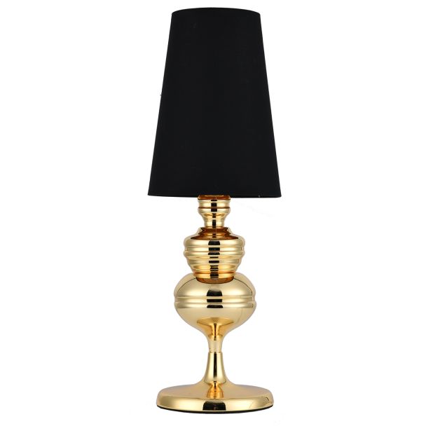 Step into design MT-8046-18 black gold Lampa stołowa QUEEN złoto czarna 18 cm