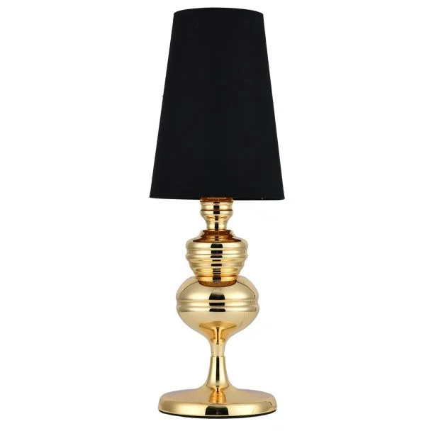 Step into design MT-8046-18 black gold Lampa stołowa QUEEN złoto czarna 18 cm