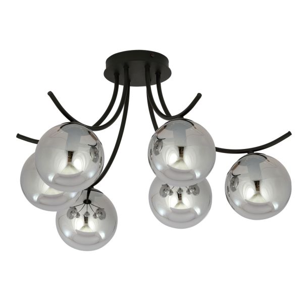 EMIBIG 1110/6 LAMPA SUFITOWA BOSTON 6 BLACK/GRAFIT