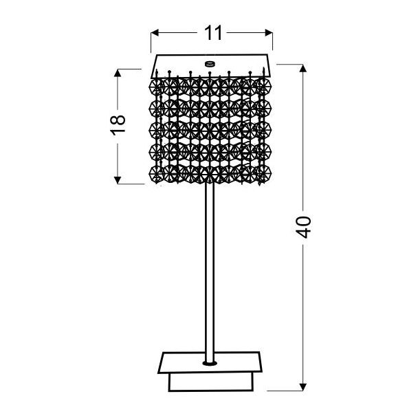 CANDELLUX 41-97036 CLASSIC LAMPA GABINETOWA 1X40W G9 BURGUND