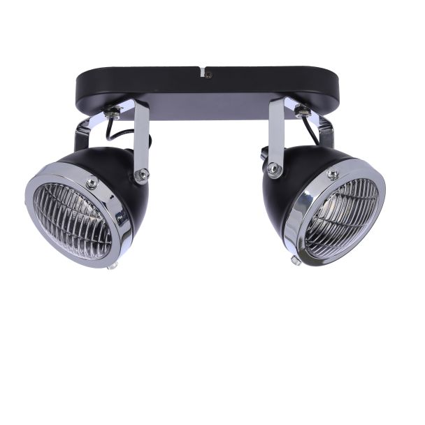 CANDELLUX 92-13309 CRAZY LAMPA SUFITOWA LISTWA CZARNY 2X15W GU10 KLOSZ BEZBARWNY