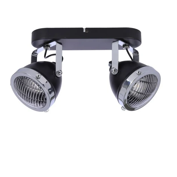 CANDELLUX 92-13309 CRAZY LAMPA SUFITOWA LISTWA CZARNY 2X15W GU10 KLOSZ BEZBARWNY