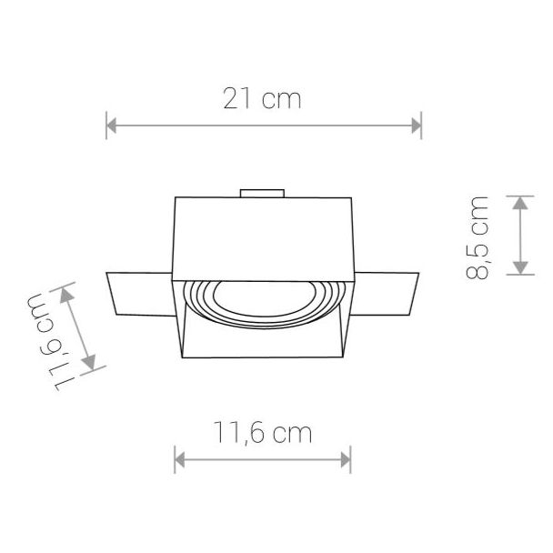 NOWODVORSKI MOD PLUS 9404 lampa wewnętrzna punktowa podtynkowa