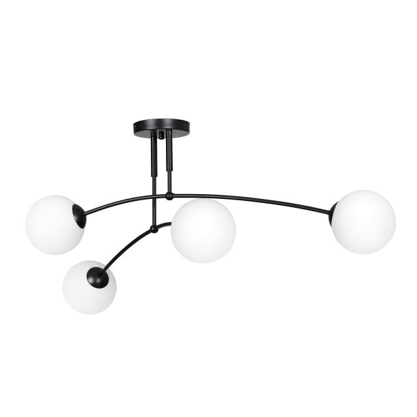 EMIBIG 670/4 PREGOS 4 BLACK LAMPA SUFITOWA