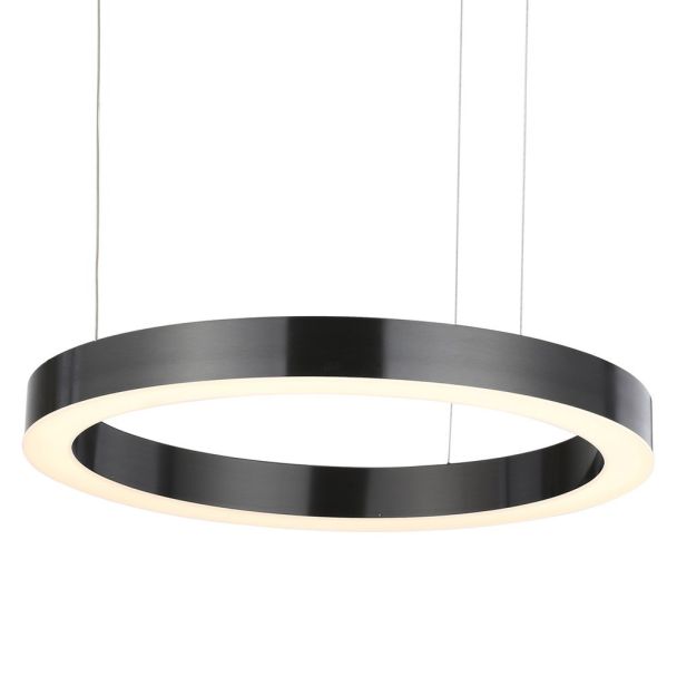 Step into Design ST-8848-60 black Lampa wisząca CIRCLE 60 LED tytanowy 60 cm