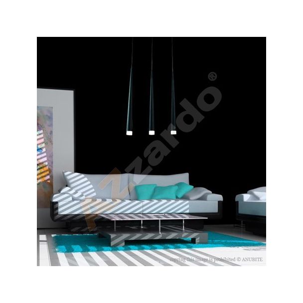 AZZARDO MD1220B-3-BK / AZ0118 Stylo 3 (black) Lampa wisząca