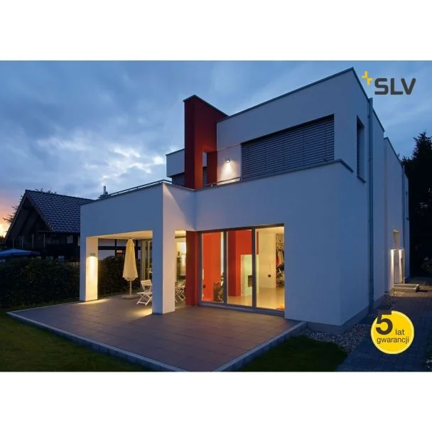 WYPRZEDAŻ SLV 229564 BIG THEO WALL OUT lampa ścienna, kwadratowa, srebrnoszary, ES111, max. 75W
