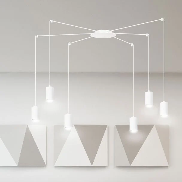EMIBIG 525/6 LAMPA WISZĄCA TRAKER 6 WH/WHITE