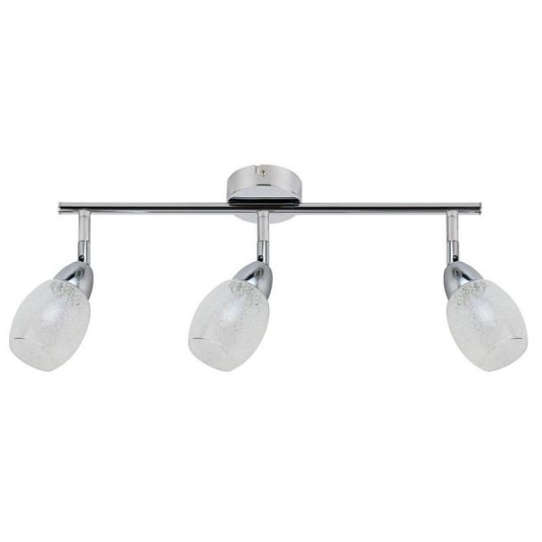 CANDELLUX 93-67630 RICO LISTWA 3X6W LED SMD GŁÓWKA OKRĄGŁA 1E Z PRZEGUBEM KD SYSTEM KLOSZ WYMIENNY CHROM/BEZBARWNY