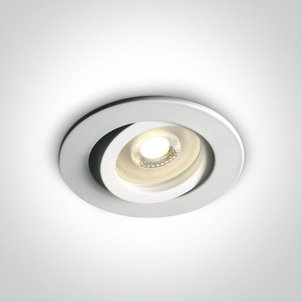 ONE LIGHT 11105A1/W Koraku biały wpust z oprawką GU10 MR16