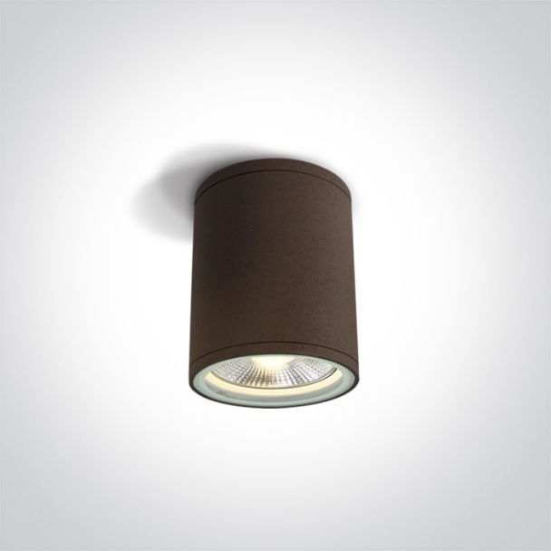 ONE LIGHT 67132C/BR Stromi S brązowy zewnętrzny cylinder sufitowy 75W PAR30 E27