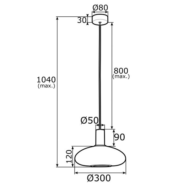 ARGON SAGUNTO 4358 lampa wisząca 1 pł.