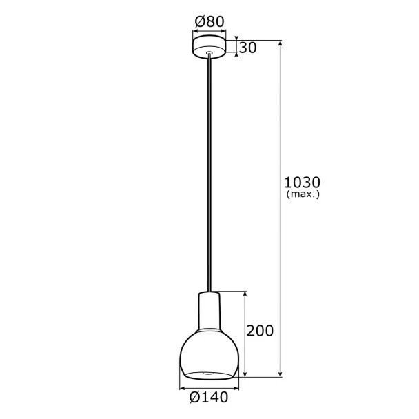 ARGON SINES 4215 lampa wisząca 1 pł.