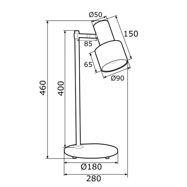 ARGON DORIA 4257 lampa biurkowa 1 pł.