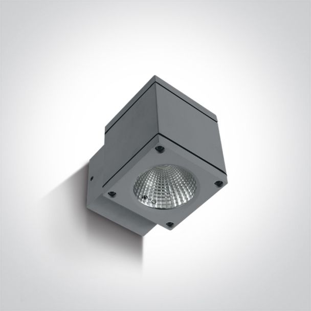 ONE LIGHT 67138F/G/W Pavlos szary zewnętrzny kinkiet 3000K 6W IP54