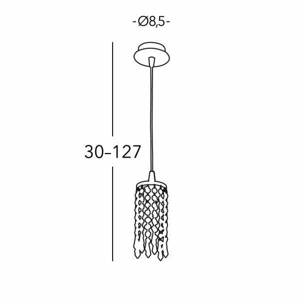 KOLARZ 262.31.3 CHARLESTON lampa wisząca złoto 24K