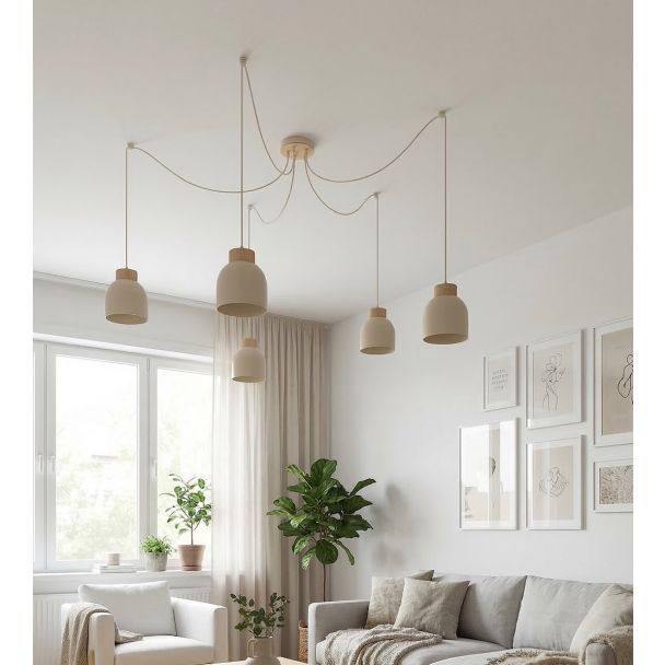 EMIBIG 1624/5 KRU 5 MOKKA LAMPA WISZĄCA
