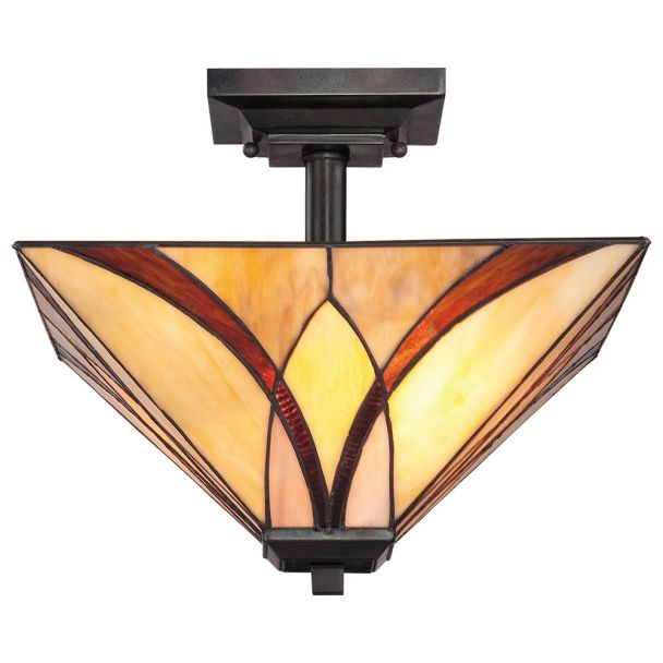 ELSTEAD Asheville QZ-ASHEVILLE-SF 2 Light Semi-Flush
