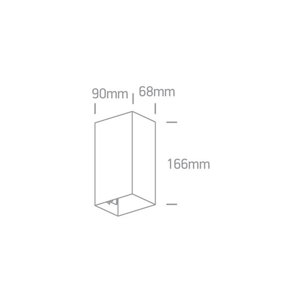 ONE LIGHT 67398A/AN/W Pellene 2 kinkiet antracyt LED 3000K 2x3W IP54