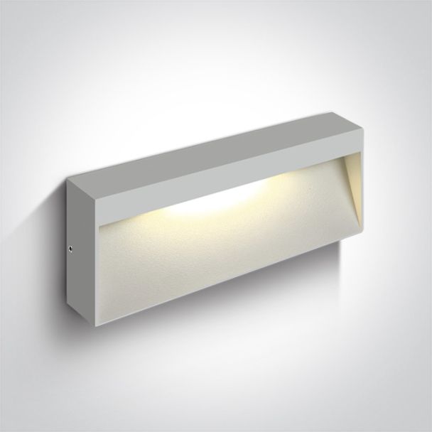 ONE LIGHT 67359B/W/W Tsakali 3 biały kinkiet LED 3000K 6W IP54